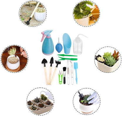 Kit D' Outils pour le Jardin de Succulentes avec Vaporisateur et Accessoires