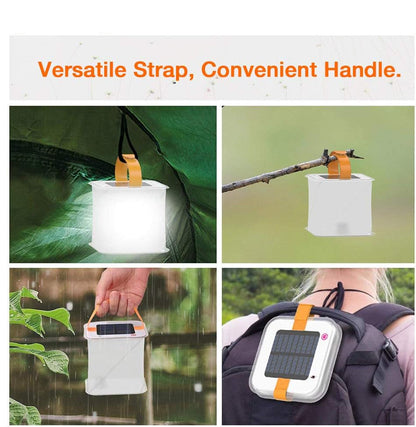 Lanterne Solaire à LED - Lampe de Camping Portable et Pliable Fonctionnant à L' Énergie Solaire pour les Activités de Plein Air