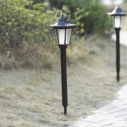 Lanterne Solaire De Jardin Avec LED - Éclairage Extérieur Pour Terrasse Et Jardin En Design De Lampe Classique