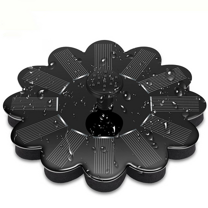 Fontaine à Énergie Solaire pour le Jardin - Design Floral Fontaine D' Eau pour Étangs et Piscines