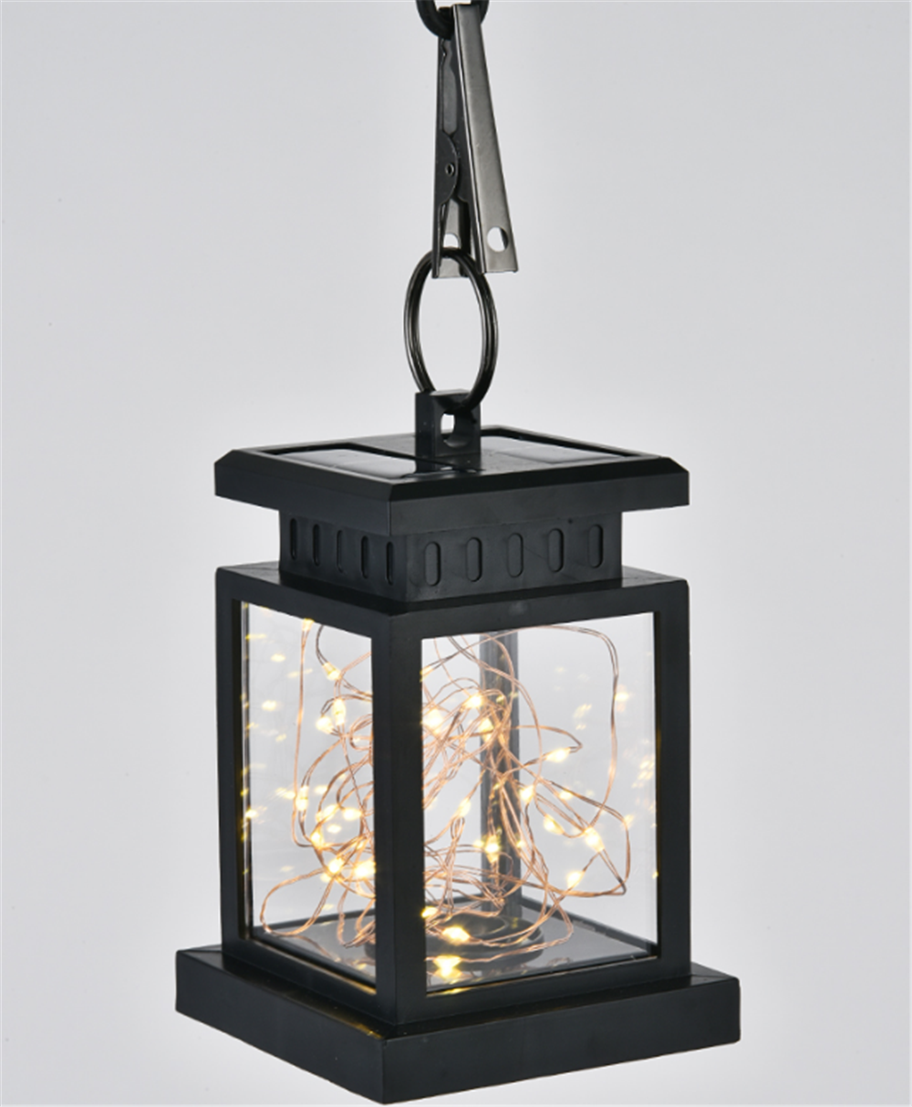 Lanterne Solaire à LED avec Lumières Filaires - Lampe de Jardin Décorative pour L' Extérieur et la Terrasse