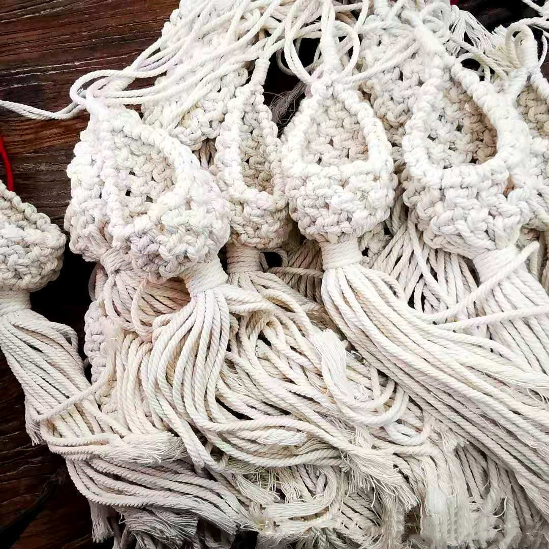 Porte Plantes En Macramé Fait À La Main - Suspension Décorative Pour Plantes De Style Boho