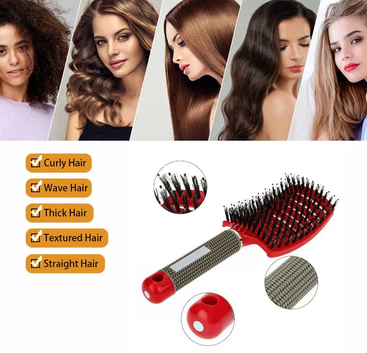 Brosse à Cheveux Sans Nœuds | pour un Démêlage Sans Effort