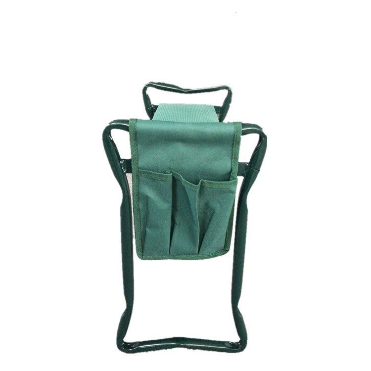 Tabouret de Jardin avec Sac - Siège et Poste de Travail Pliables pour le Jardinage