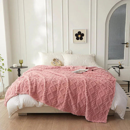 Couverture Douillette Double Face en Laine