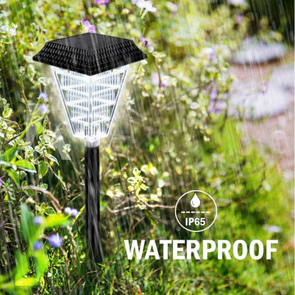 Lampes D' Allée Solaires à Led avec Effet de Lumière Cristalline - Éclairage Extérieur Étanche pour le Jardin et L' Allée