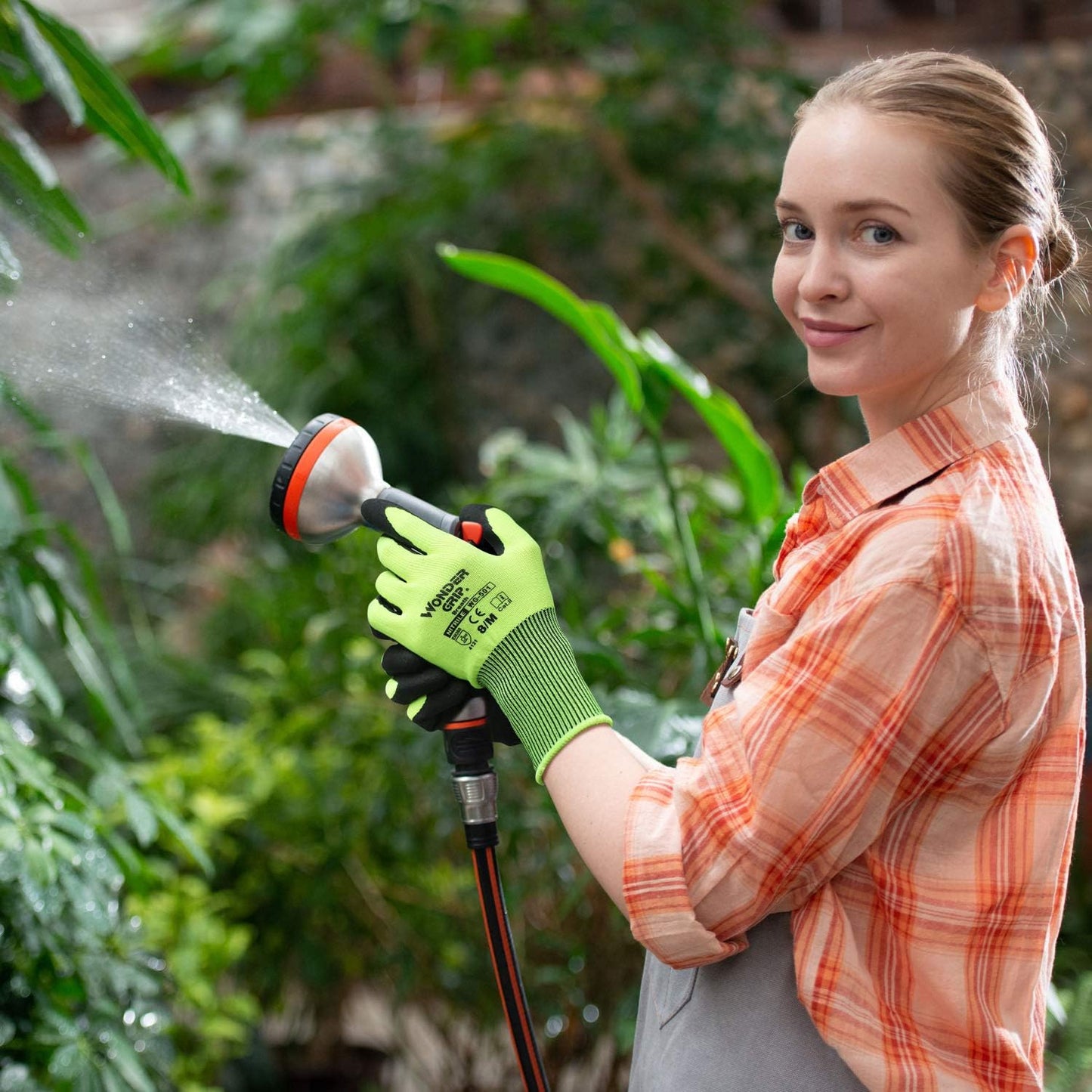Gants de Travail avec Wunder - Grip - Gants Antidérapants pour le Jardinage et L' Artisanat