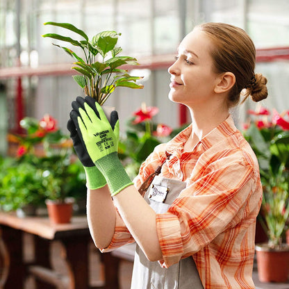 Gants de Travail avec Wunder - Grip - Gants Antidérapants pour le Jardinage et L' Artisanat