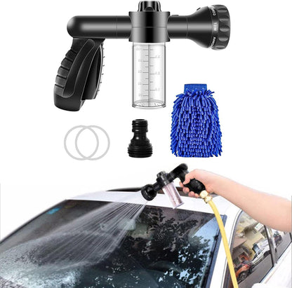 Pistolet de Lavage Auto Multifonctionnel - Pistolet Pulvérisateur avec Embout Microfibre pour un Nettoyage en Profondeur
