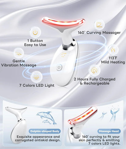 Radiantglow Masque Facial à Led 7 Couleurs