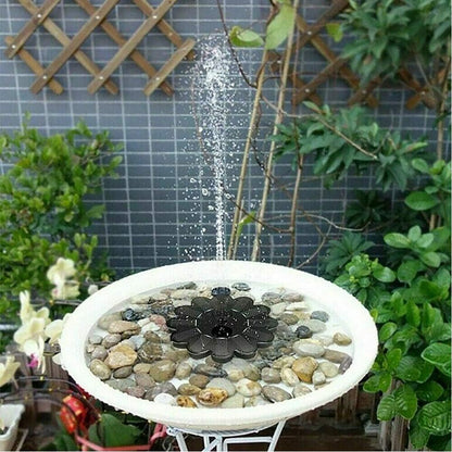 Fontaine à Énergie Solaire pour le Jardin - Design Floral Fontaine D' Eau pour Étangs et Piscines