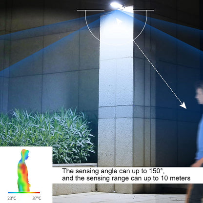 Applique Solaire Avec Détecteur De Mouvement - Éclairage Extérieur Led Pour Le Jardin Et La Terrasse