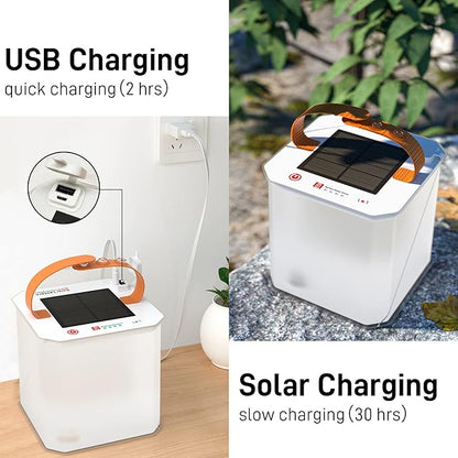 Lanterne Solaire à LED - Lampe de Camping Portable et Pliable Fonctionnant à L' Énergie Solaire pour les Activités de Plein Air