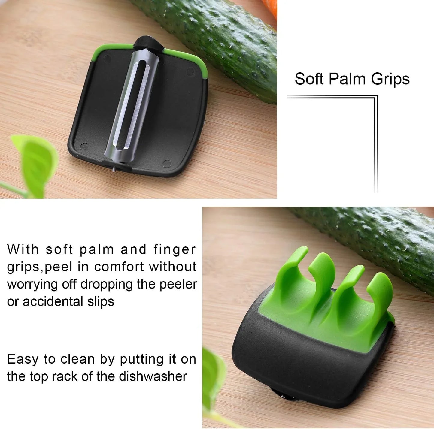 Set de 4 Éplucheurs à Doigts pour Légumes