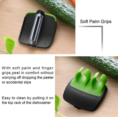 Set de 4 Éplucheurs à Doigts pour Légumes