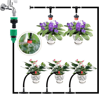 Système D' Arrosage Goutte À Goutte Automatique Pour Les Plantes - Kit Complet Pour Le Jardin Et Le Balcon
