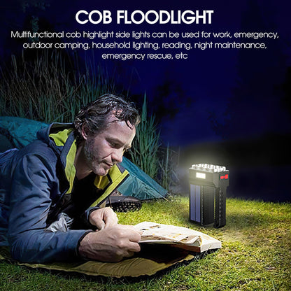 Lampe de Poche Solaire à LED - Projecteur Portatif Étanche et Puissant avec Pile au Lithium