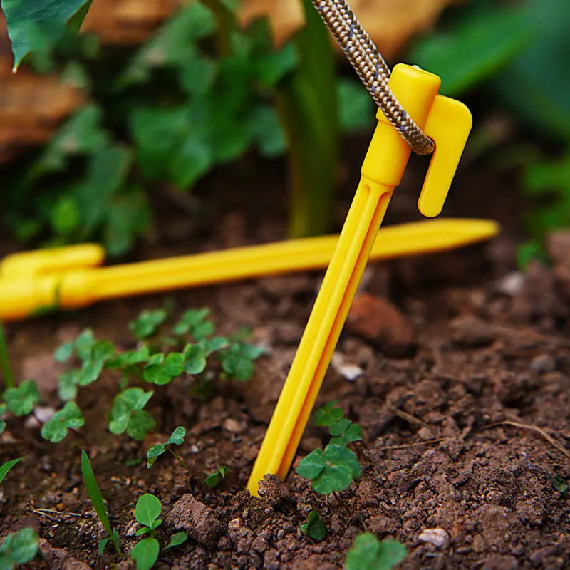 Piquets De Tente En Plastique Avec Crochet - Piquets De Camping Pour Bâches Et Tarp