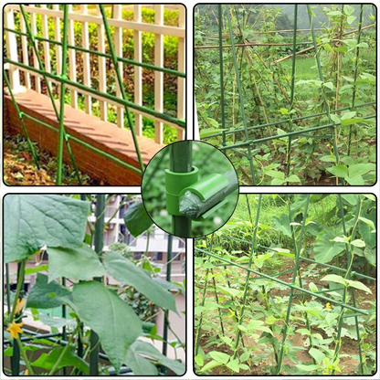 Clip De Support De Plantes Pour Clôtures De Jardin - Support Pratique À Clipser Pour Tuteurs Et Filet