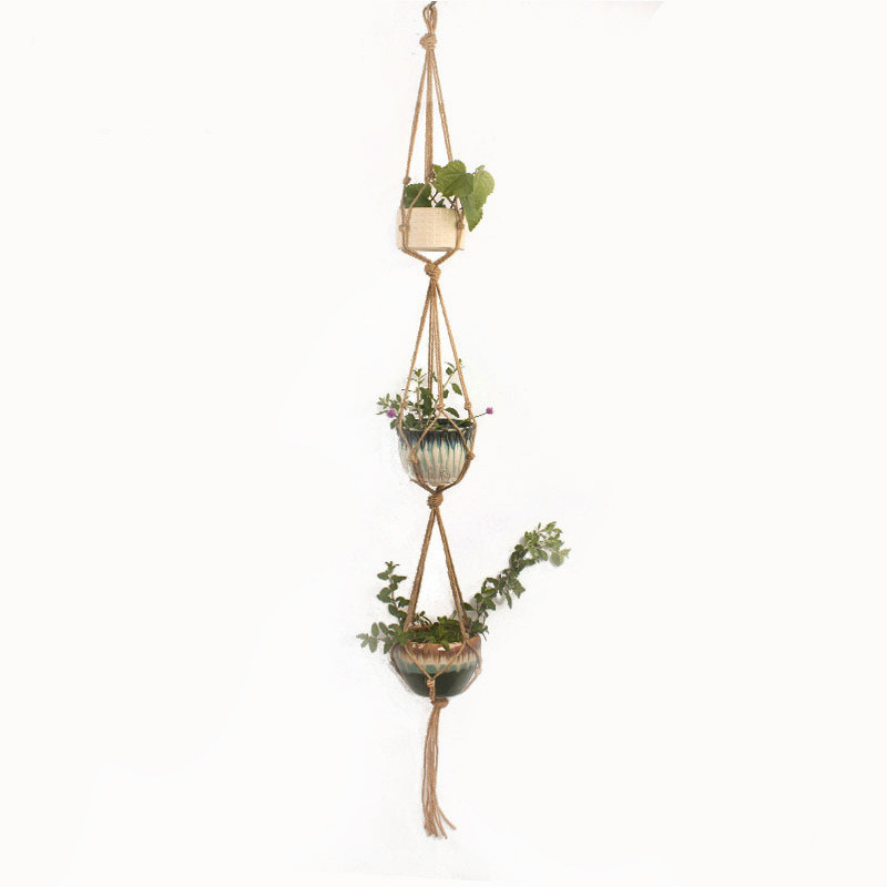 Makramee Suspension De Plantes En Corde De Coton - Suspension Élégante Pour Pots