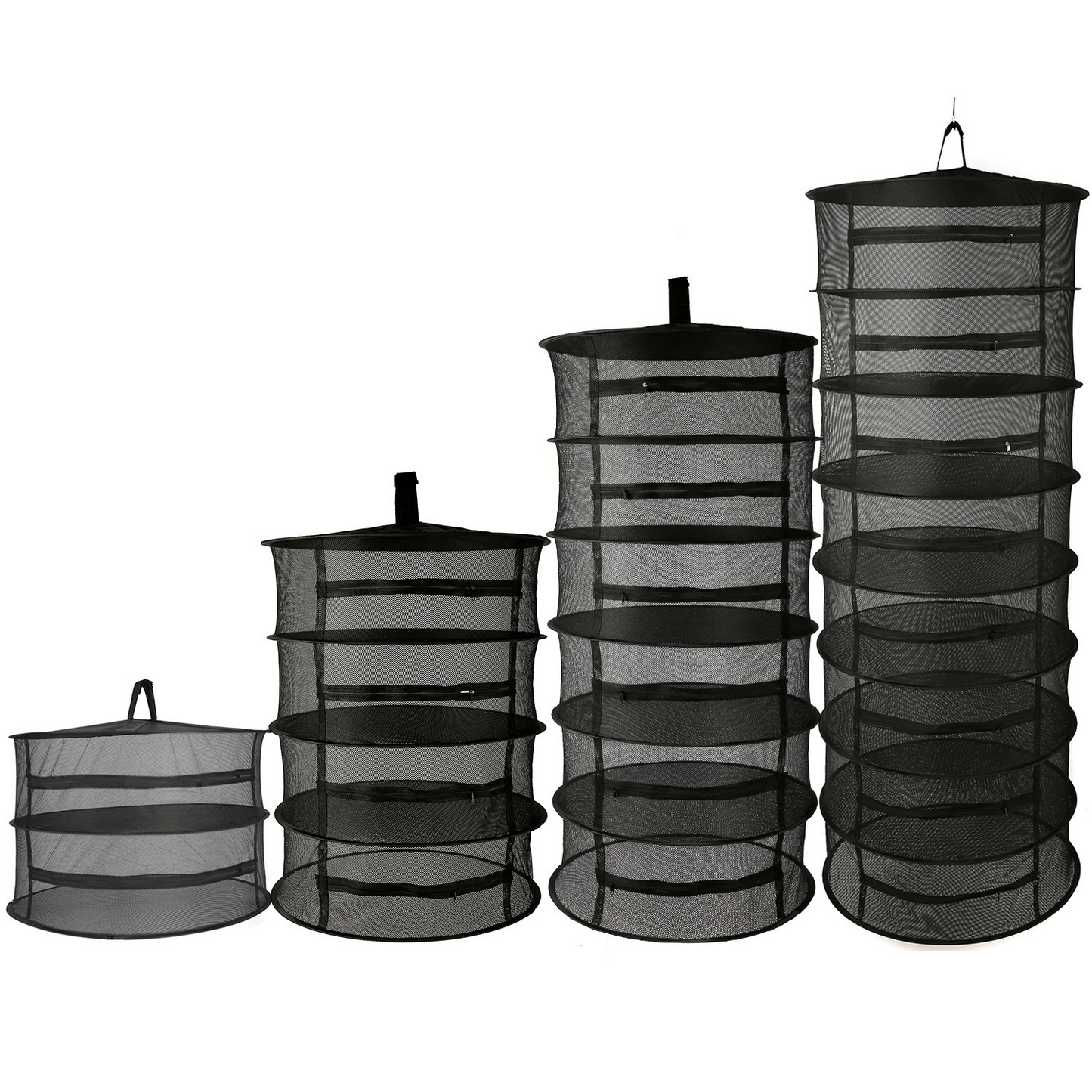 Chariot de Séchage Pliable pour les Fruits , les Légumes et les Herbes Aromatiques - Plateau en Filet à Plusieurs Niveaux pour un Séchage Rapide