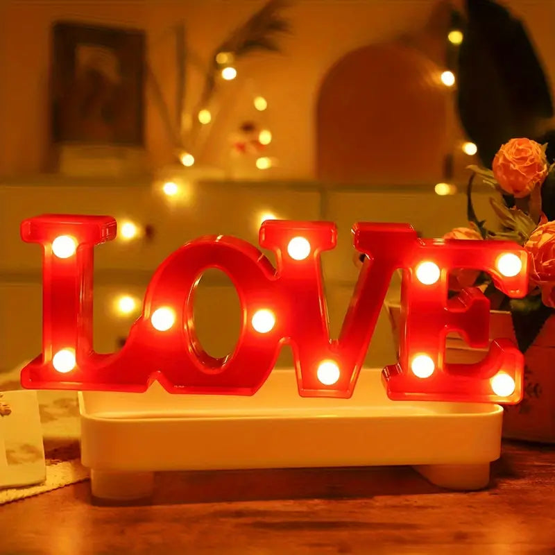 Les Lettres , Chiffres et Symboles Led - Décoration Lumineuse avec Lumière Blanche Chaude pour les Fêtes et les Pièces à Vivre