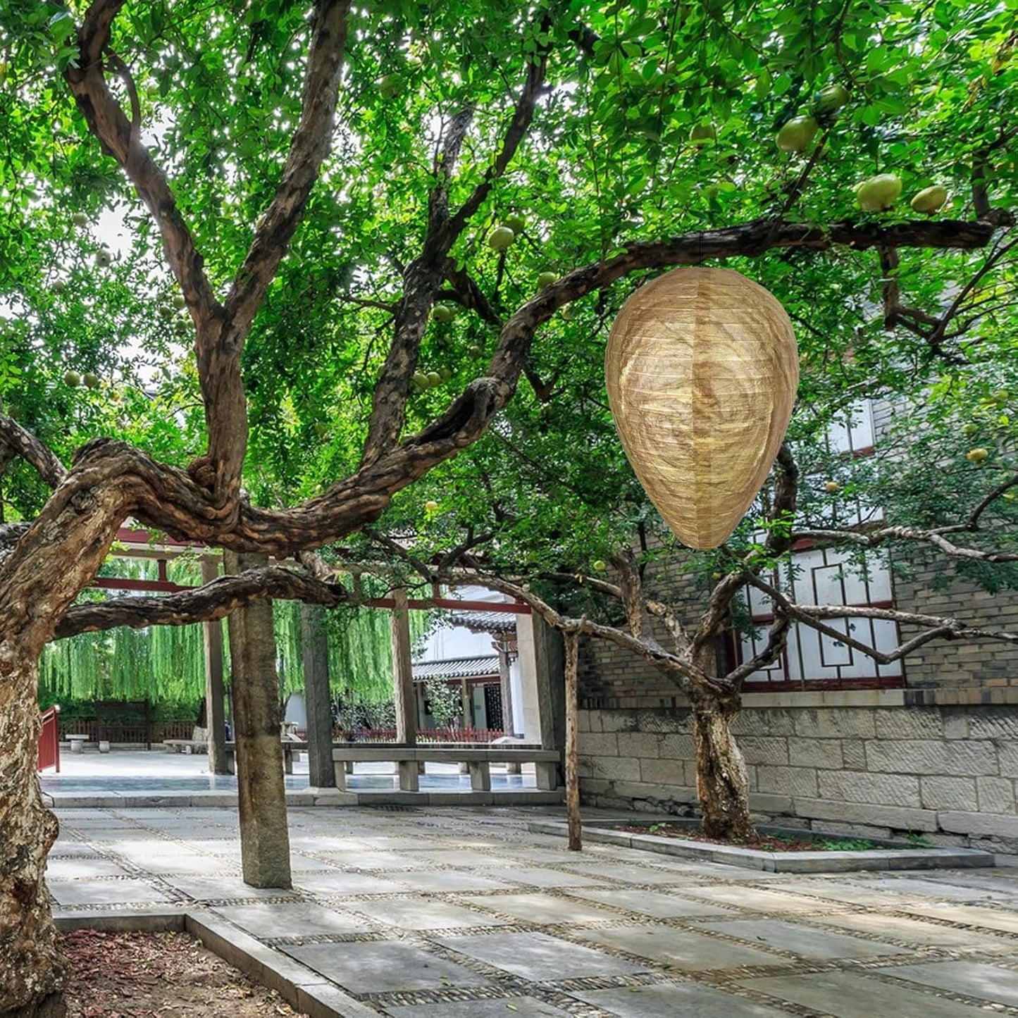 Lampe Anti-nids de Guêpes - Filet de Protection Suspendu contre les Guêpes et les Insectes