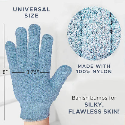 Gants de Bain Exfoliants - Lot de 2