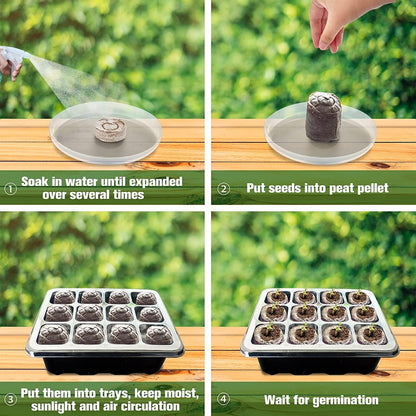 Pellets de Culture en Fibre de Coco et Tourbe - Starter pour Plantation de Graines
