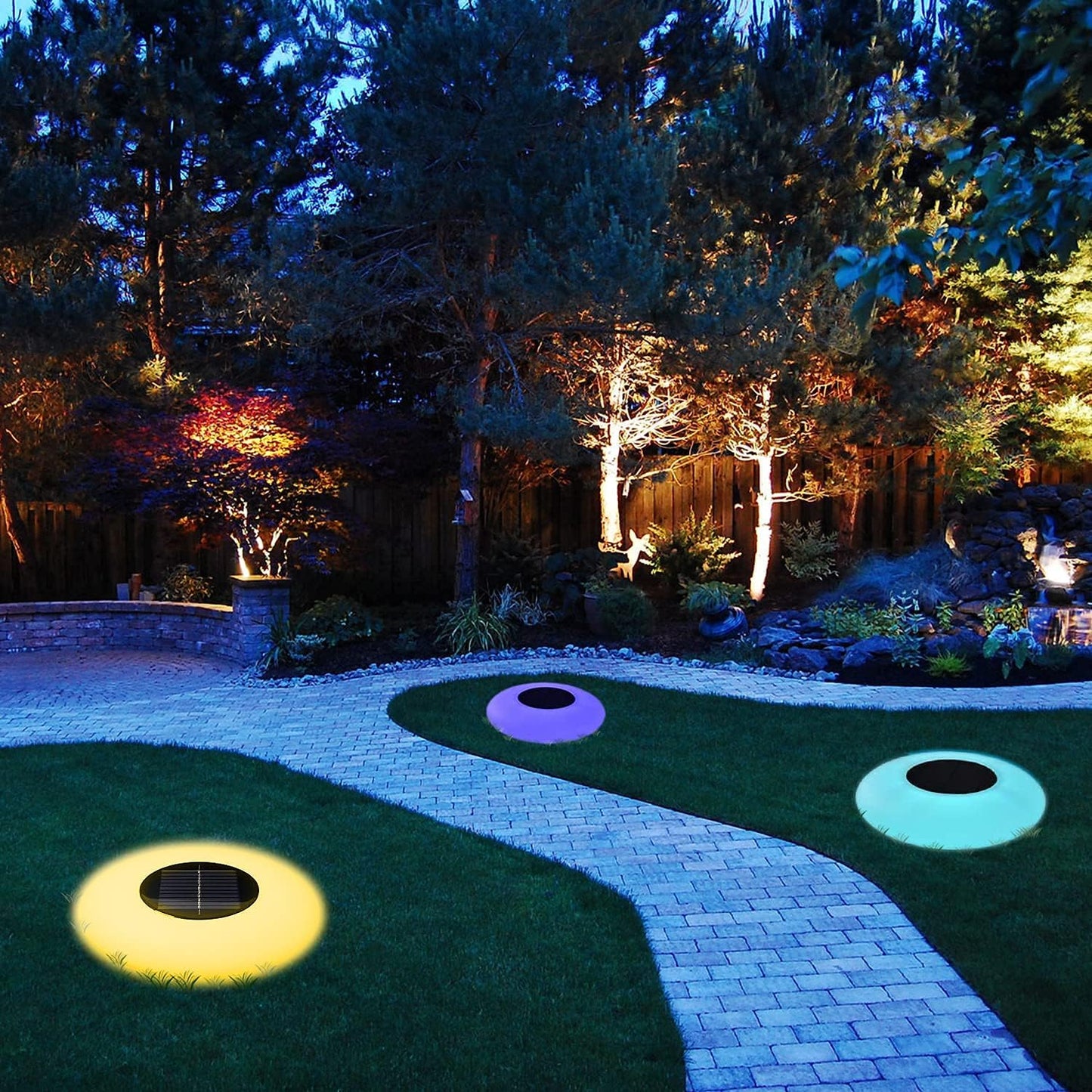 Lampes Solaires De Jardin Design Des Yeux - Éclairage Extérieur LED Pour Jardin Et Terrasse , Résistant Aux Intempéries