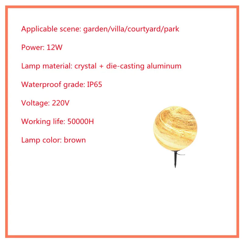 Lampe Solaire Pour Pelouse - Lampe D' Extérieur À LED En Forme De Boule , Résistante Aux Intempéries , Pour Jardin Et Terrasse