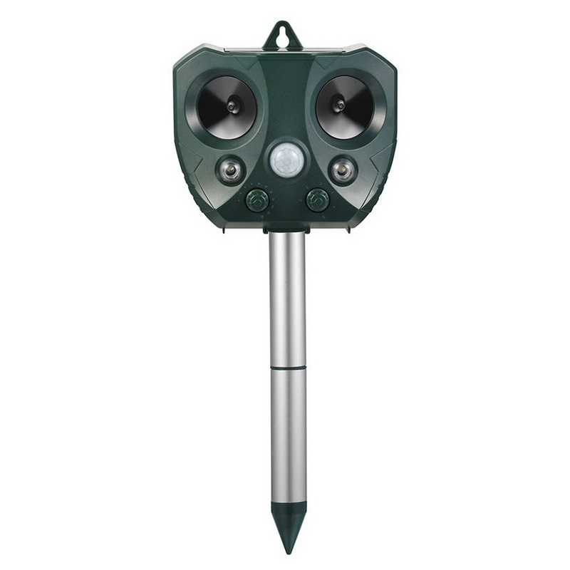 Chasseur de Nuisibles Efficace - Repousse - Animaux Solaire à Ultrasons pour le Jardin