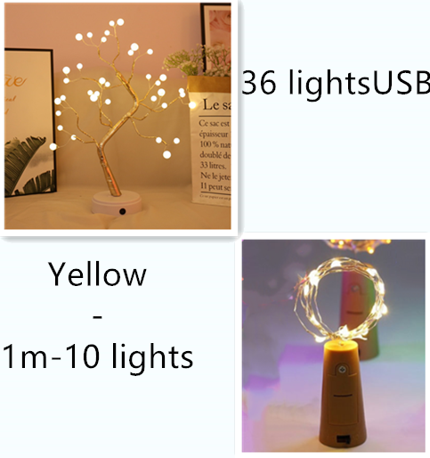 Chaînes Lumineuses LED pour Bouteilles - Lumières Décoratives avec Fil Métallique pour un Éclairage Créatif et des Projets Diy