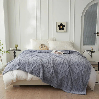 Couverture Douillette Double Face en Laine