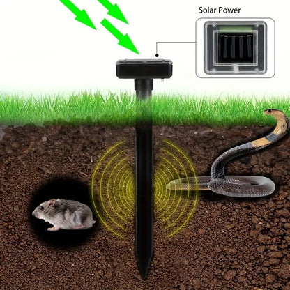 Défense Solaire contre les Serpents et les Ravageurs - Appareil à Ultrasons pour le Jardin