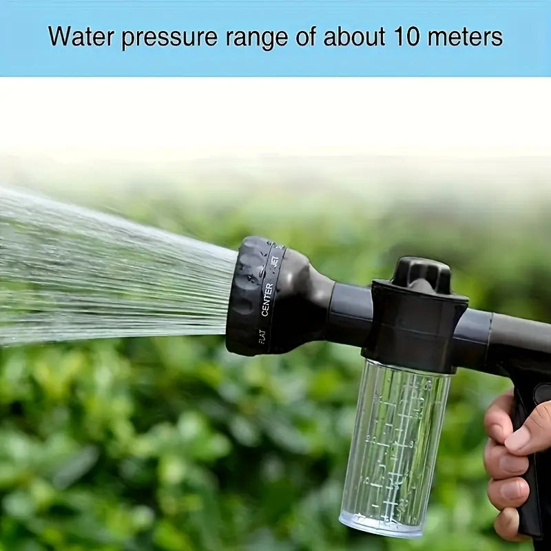 Pistolet de Lavage Auto Multifonctionnel - Pistolet Pulvérisateur avec Embout Microfibre pour un Nettoyage en Profondeur