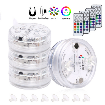 Lumière Led Sous-marine avec Télécommande - Éclairage de Piscine Multicolore Rgb pour Salles de Bain et Bassins