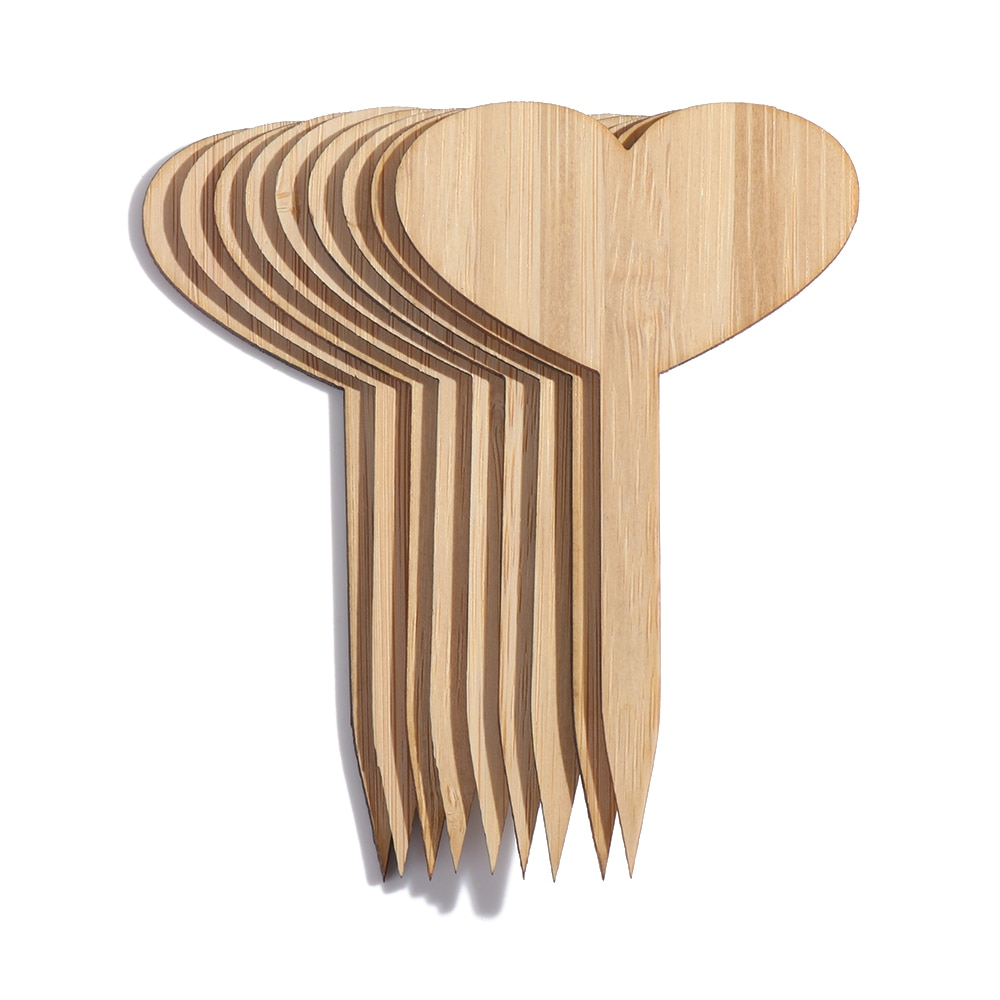 Etiquettes de Plantes en Bois pour le Jardin et le Balcon - Etiquettes Réinscriptibles pour les Herbes et les Plantes