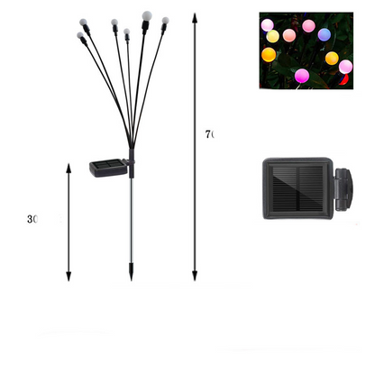 Lumière de Jardin Solaire Led avec Boules Lumineuses Flexibles - Lumière Décorative Étanche pour Parterres et Allées