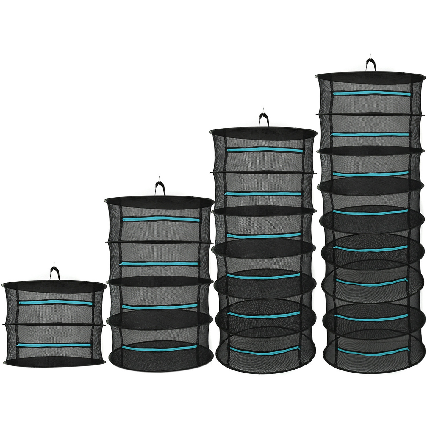 Chariot de Séchage Pliable pour les Fruits , les Légumes et les Herbes Aromatiques - Plateau en Filet à Plusieurs Niveaux pour un Séchage Rapide