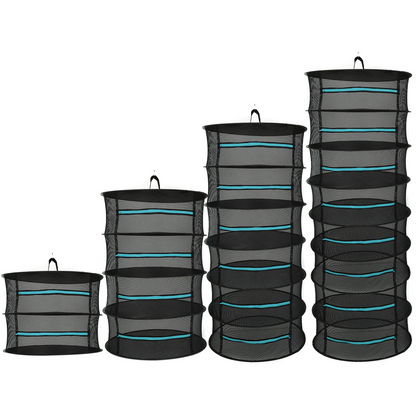 Chariot de Séchage Pliable pour les Fruits , les Légumes et les Herbes Aromatiques - Plateau en Filet à Plusieurs Niveaux pour un Séchage Rapide