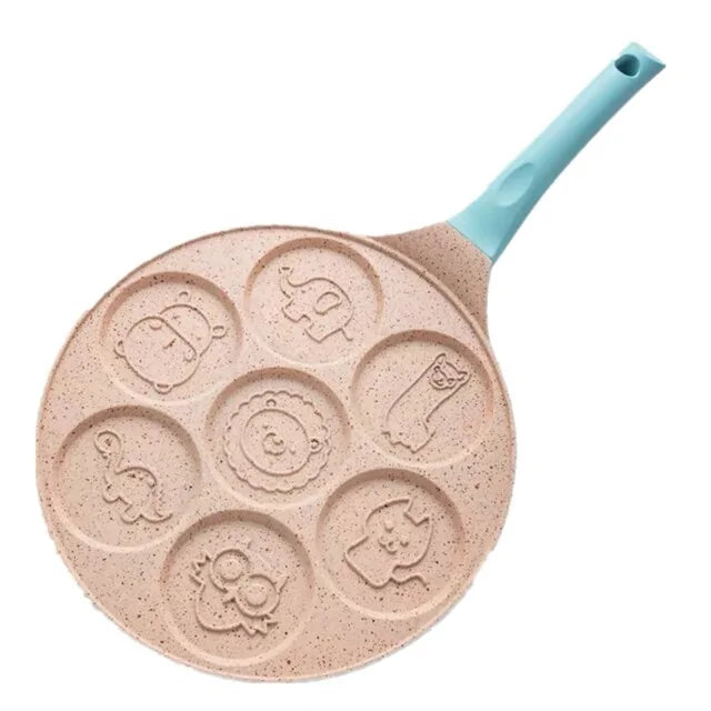 Poêle À Frire Pour Le Petit Déjeuner Des Enfants - Formes Amusantes De Crêpes & Œufs Au Plat