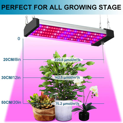 Lampe à LED pour Plantes avec Éclairage Plein - Spectre et Interrupteur à Tirette pour une Croissance Optimale des Plantes