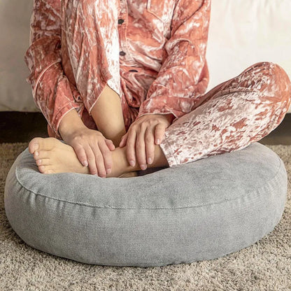 Coussin Rond de Méditation et de Yoga - Coussin de Sol Confortable pour la Détente & le Confort