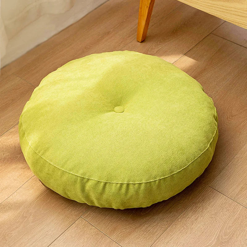 Coussin Rond de Méditation et de Yoga - Coussin de Sol Confortable pour la Détente & le Confort