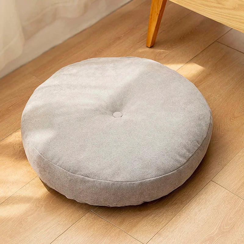 Coussin Rond de Méditation et de Yoga - Coussin de Sol Confortable pour la Détente & le Confort