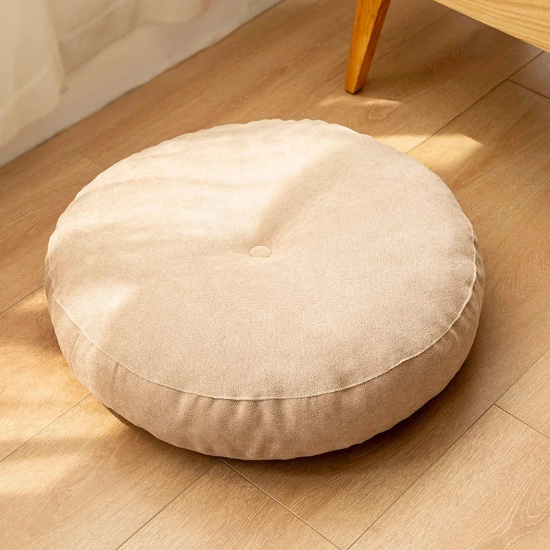 Coussin Rond de Méditation et de Yoga - Coussin de Sol Confortable pour la Détente & le Confort