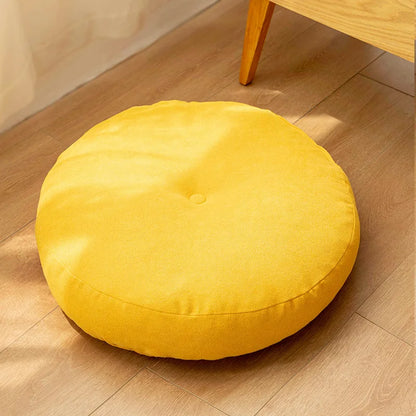 Coussin Rond de Méditation et de Yoga - Coussin de Sol Confortable pour la Détente & le Confort