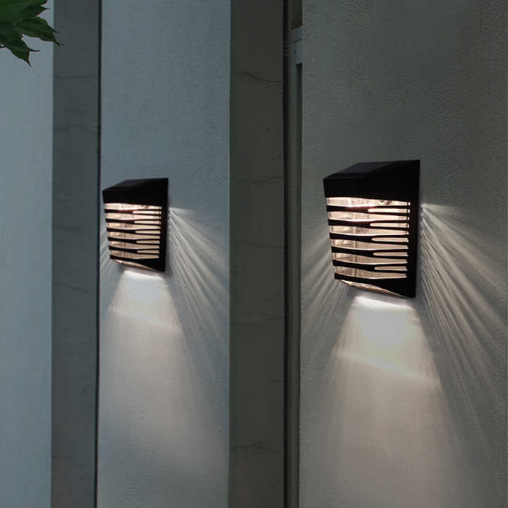 Lampe Murale Solaire de Jardin à LED - Éclairage Extérieur à L' Énergie Solaire pour la Terrasse et le Jardin