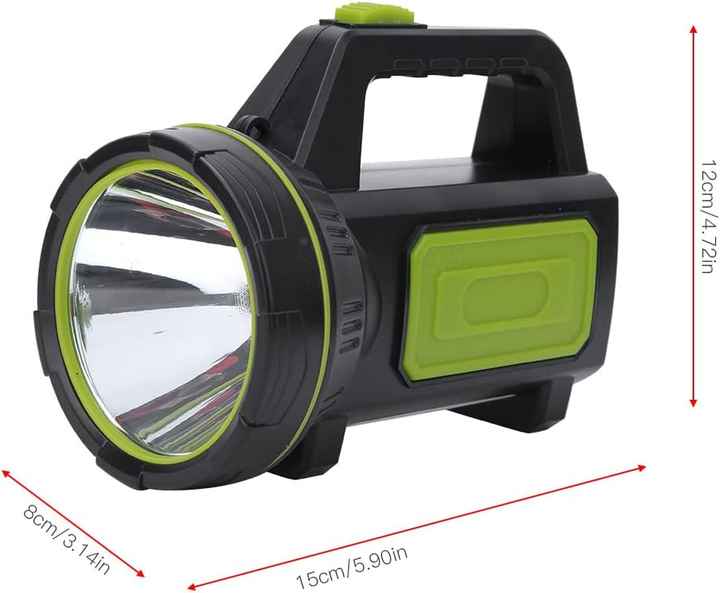 Lampe de Poche LED avec Projecteur Latéral - Lampe de Travail Portable pour le Camping et les Urgences